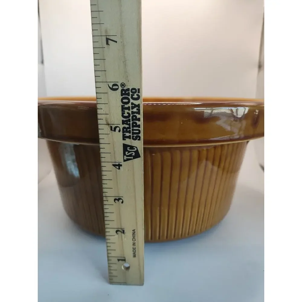 Rival Crock Pot Replacement 5 Quart Brown Round Stoneware Insert Liner 3355 3350